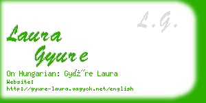 laura gyure business card